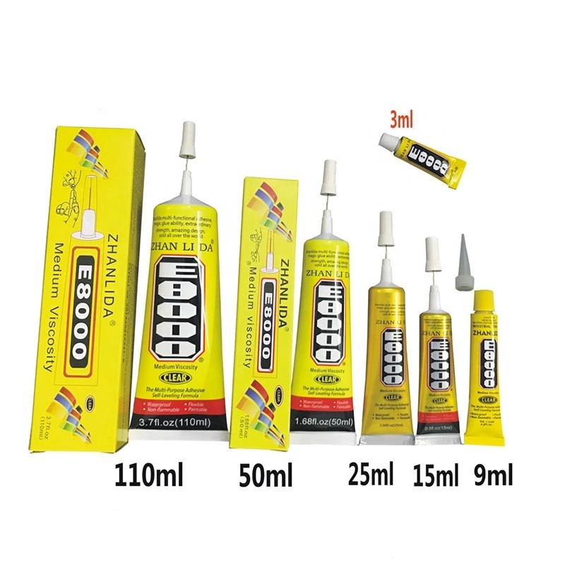 Repair DIY Clothes Mobile Phone LCD Touch Screen Shoes Craft Shoe Adhesive Jewelry E8000 Glue