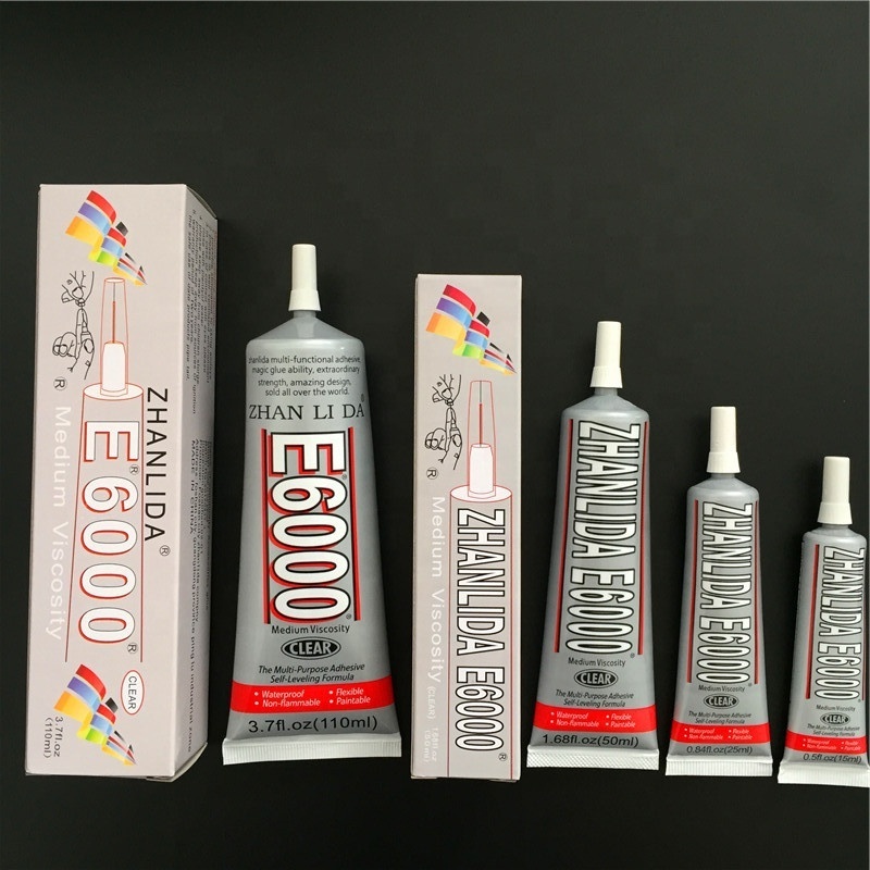 Forware Best E6000 Glue 15ml Industrial Strength Super Adhesive Clear Liquid For Phone Repair or DIY