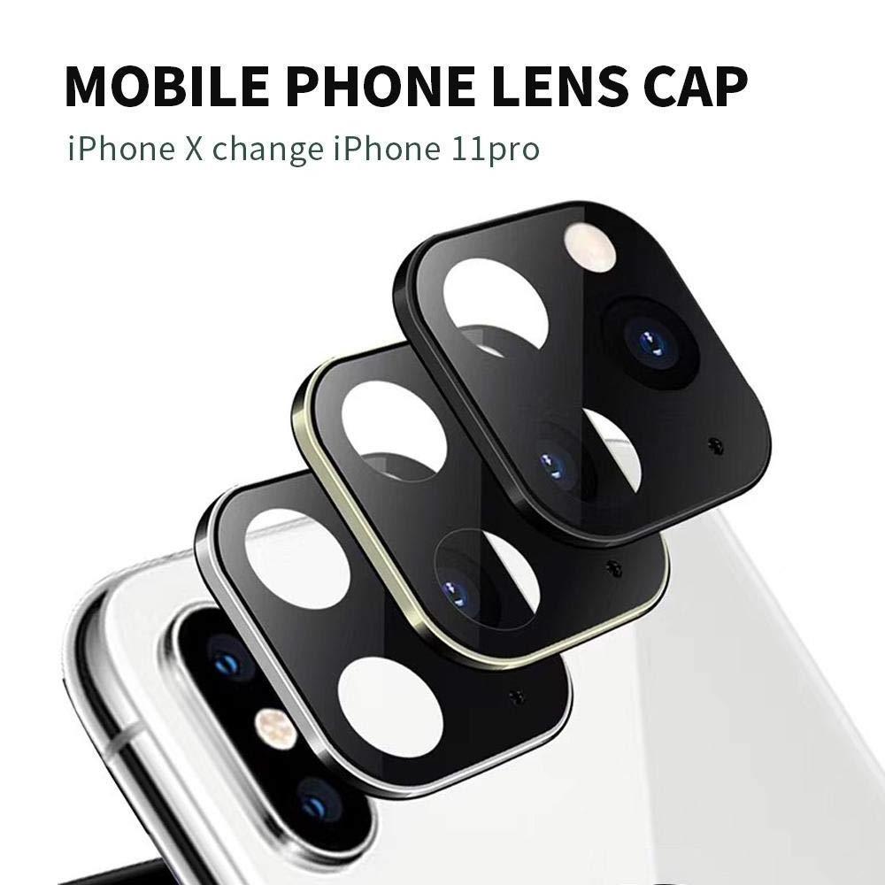 Tempered Glass Seconds Change For iPhone 11 Pro Camera Lens Cover For iPhone X XS MAX Titanium Case Back Camera lens cover