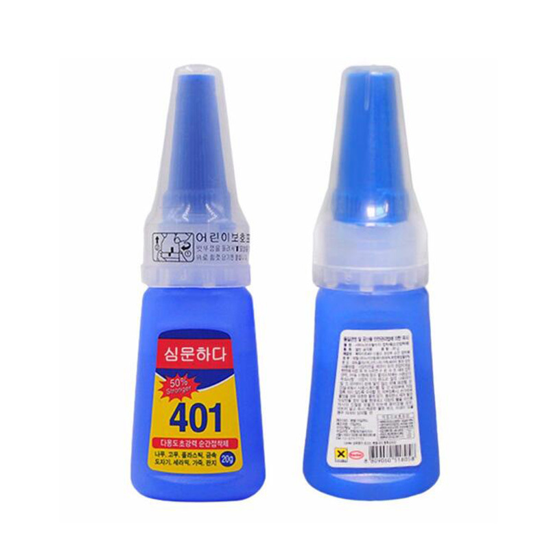 Multifunctional 401 Instant Adhesive 20g Super Strong Liquid Glue Home Office School Nail Glue Beauty Supplies For Wood Plastic