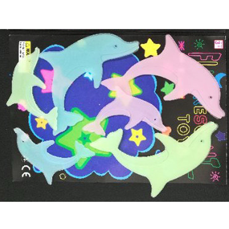 Funny Novelty Toy Fluorescent Stickers Universe Planet Star Glow in the Dark Toys Luminous star sticker