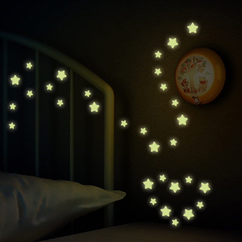 Luminous Fluorescence Moon meteor Wall Sticker home decals Glow dark Wall Stickers