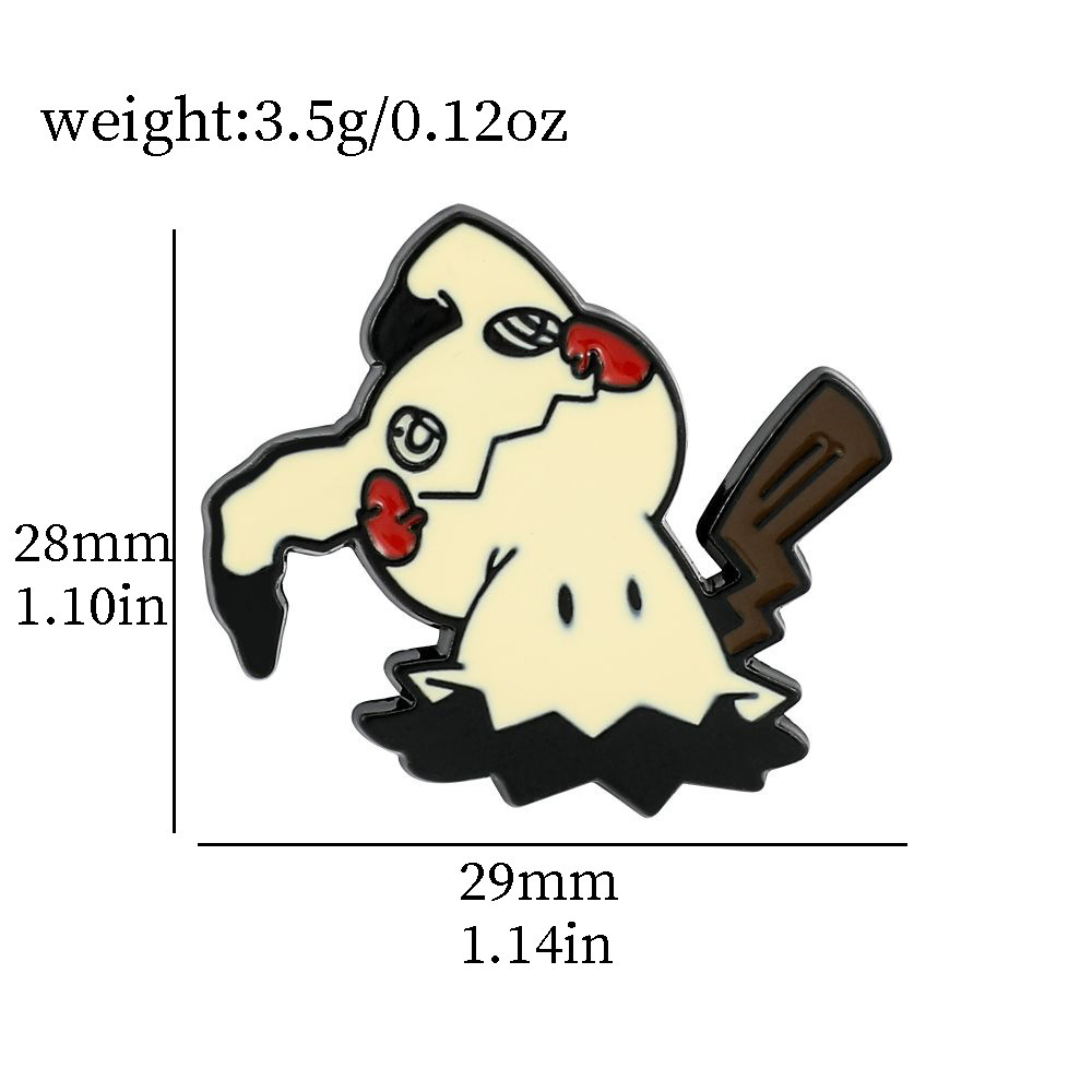 Funny game alloy badge cute cartoon animals pocket monster enamel pin