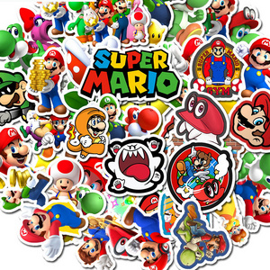 50PCS Cute Cartoon Switch Video Games Super Mario Stickers