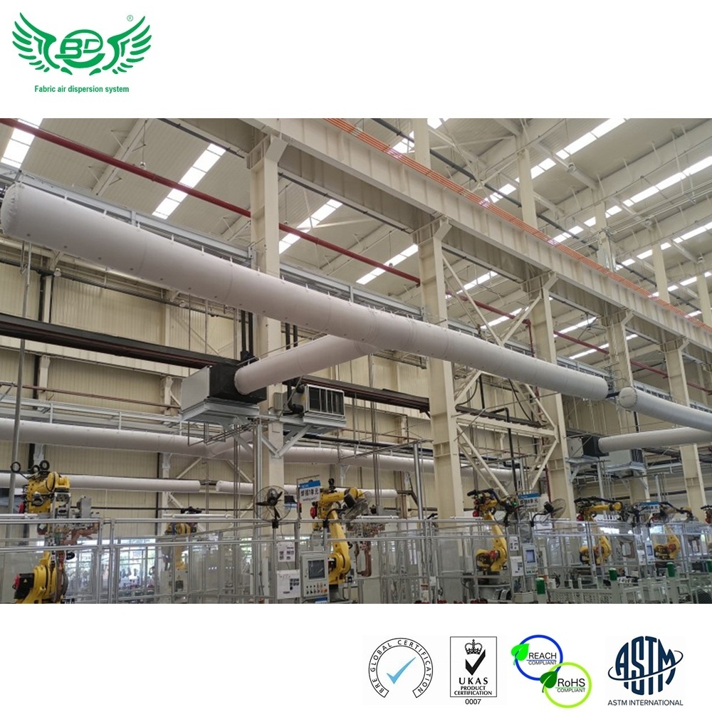 Flexible Tear-resistance Anti-corrosion HVAC air dispersion use Fabric Air duct