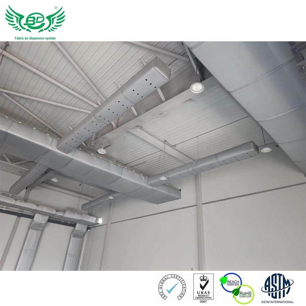 Flexible Tear-resistance Anti-corrosion HVAC air dispersion use Fabric Air duct