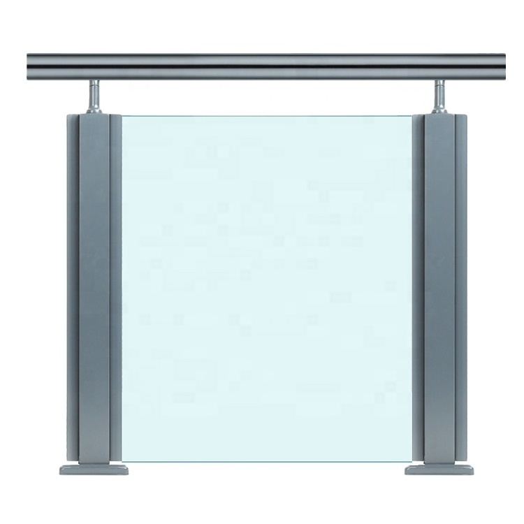 Commercial And Residential Stainless Steel Glass Railing Posts With Tempered Glass Stair Railings Post Pillar