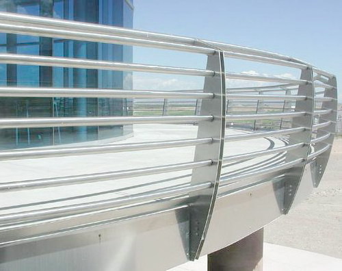 Modern Stainless Steel Pipe Railing Designs For Balcony Balustrade