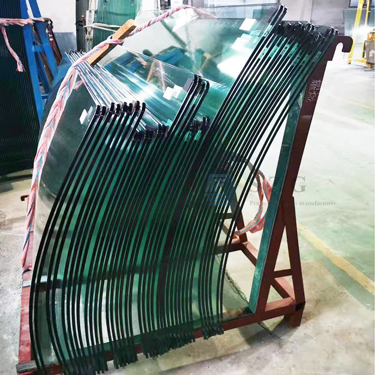 Curved Bend Fully Tempered Toughened Safety Glass Panels Price Vidro Temperado Glass 8 Mm 10 Mm 12 Mm Building Glass Solid SZG