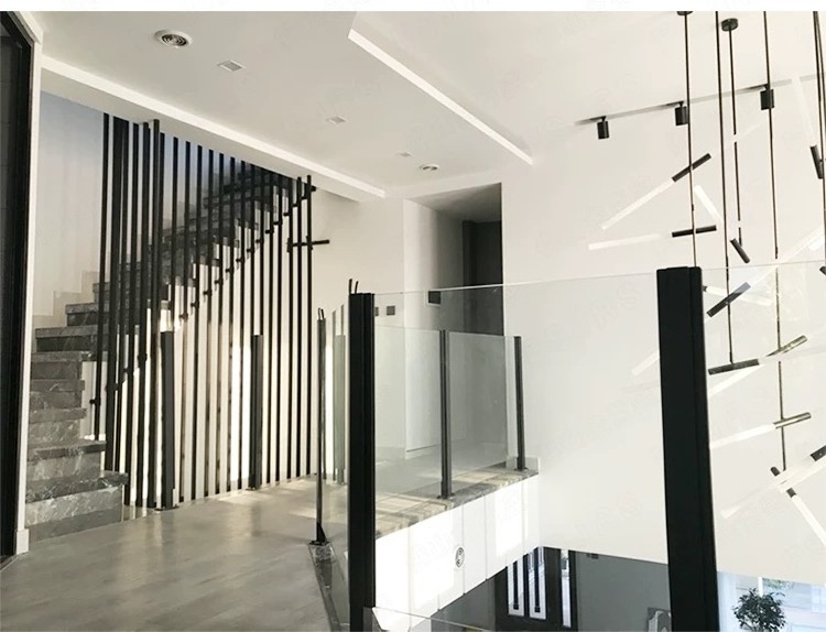 Commercial And Residential Stainless Steel Glass Railing Posts With Tempered Glass Stair Railings Post Pillar