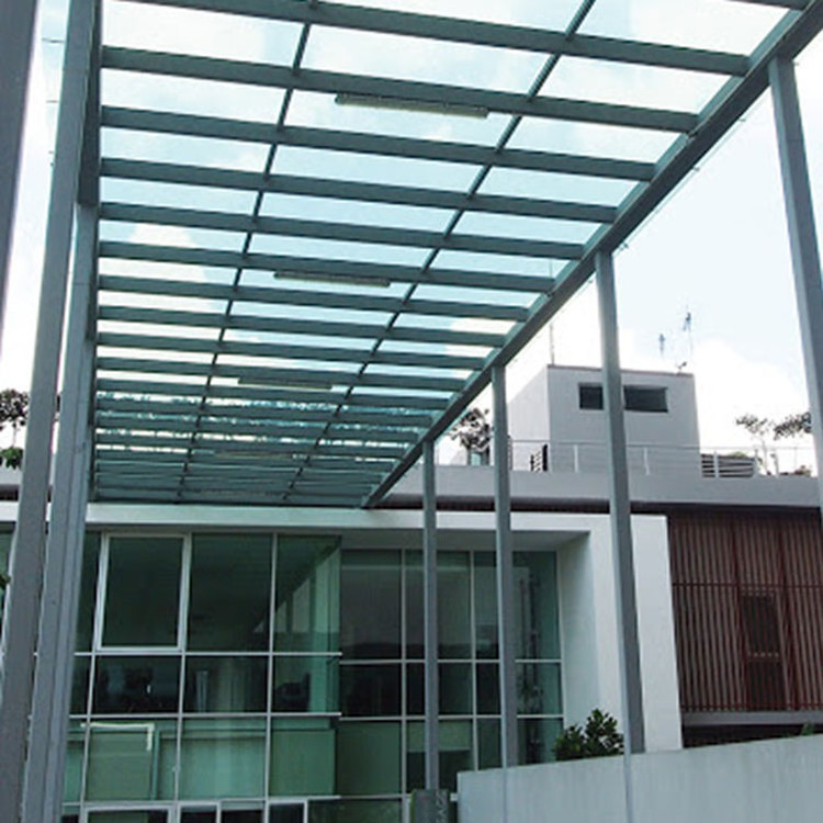 security tempered laminated insulated double glazed glass panels flat solar roof dome skylight window canopy awning price