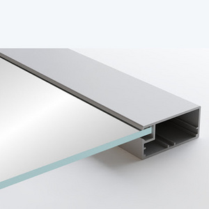 extrusion aluminium channel frame profile for glass office partition wall