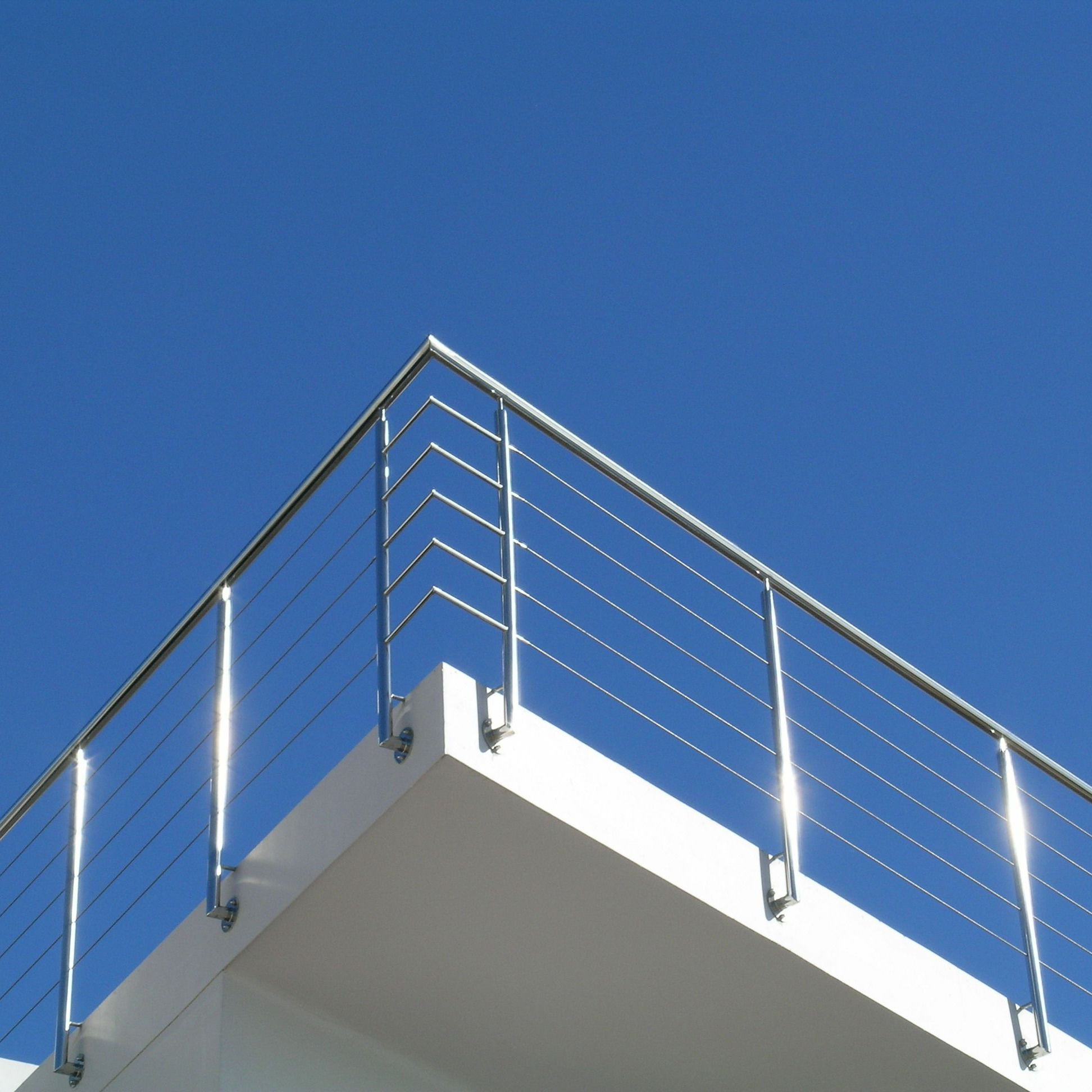 Outdoor Fence 316 304 Wire Rope Handrail Post Balustrade Stainless Steel Cable Railing System