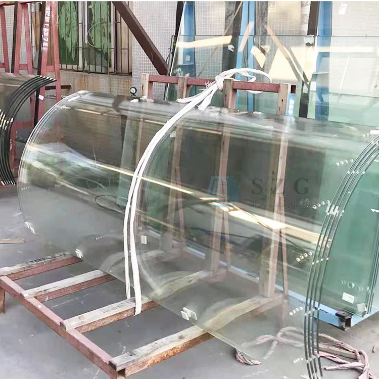 Curved Bend Fully Tempered Toughened Safety Glass Panels Price Vidro Temperado Glass 8 Mm 10 Mm 12 Mm Building Glass Solid SZG