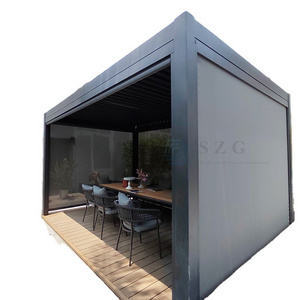 Aluminum Bioclimatic Pergola Aluminium Outdoor Louver Pergola