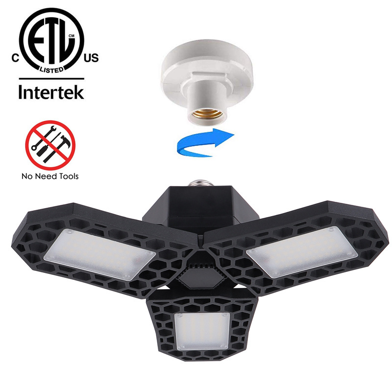 Hot sale 50W led deformable lamp LED garage lights without motion activated for garage and basement