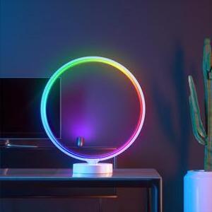 Factory supply RF remote control 8Watt music rhythm lamp smart control rgb ring light