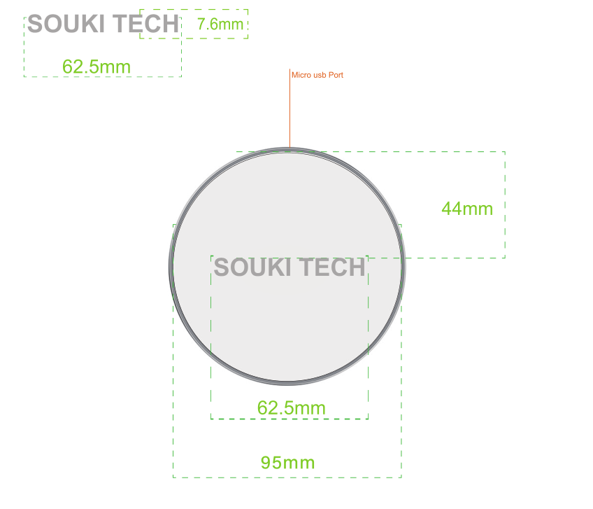 Wholesale 10W Universal QI Round Fast Charger rohs Wireless Charger Pad For Iphone 15/For Samsung