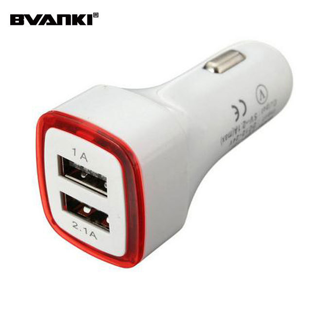 Mobile Phone Accessories Wholesale Battery Charger Car Dual USB Port EV Phone Car Charger