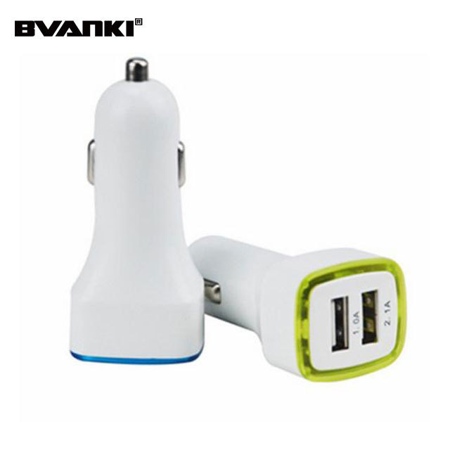 Mobile Phone Accessories Wholesale Battery Charger Car Dual USB Port EV Phone Car Charger