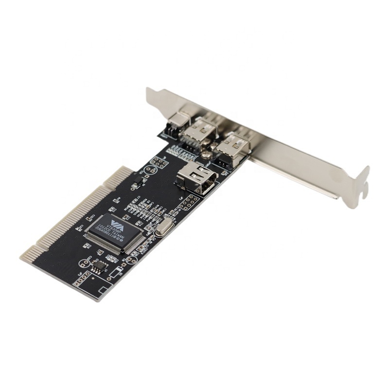 PCI 4 Port 1394A Firewire Expansion Card PCI Express to IEEE 1394 Adapter Controller For Desktop