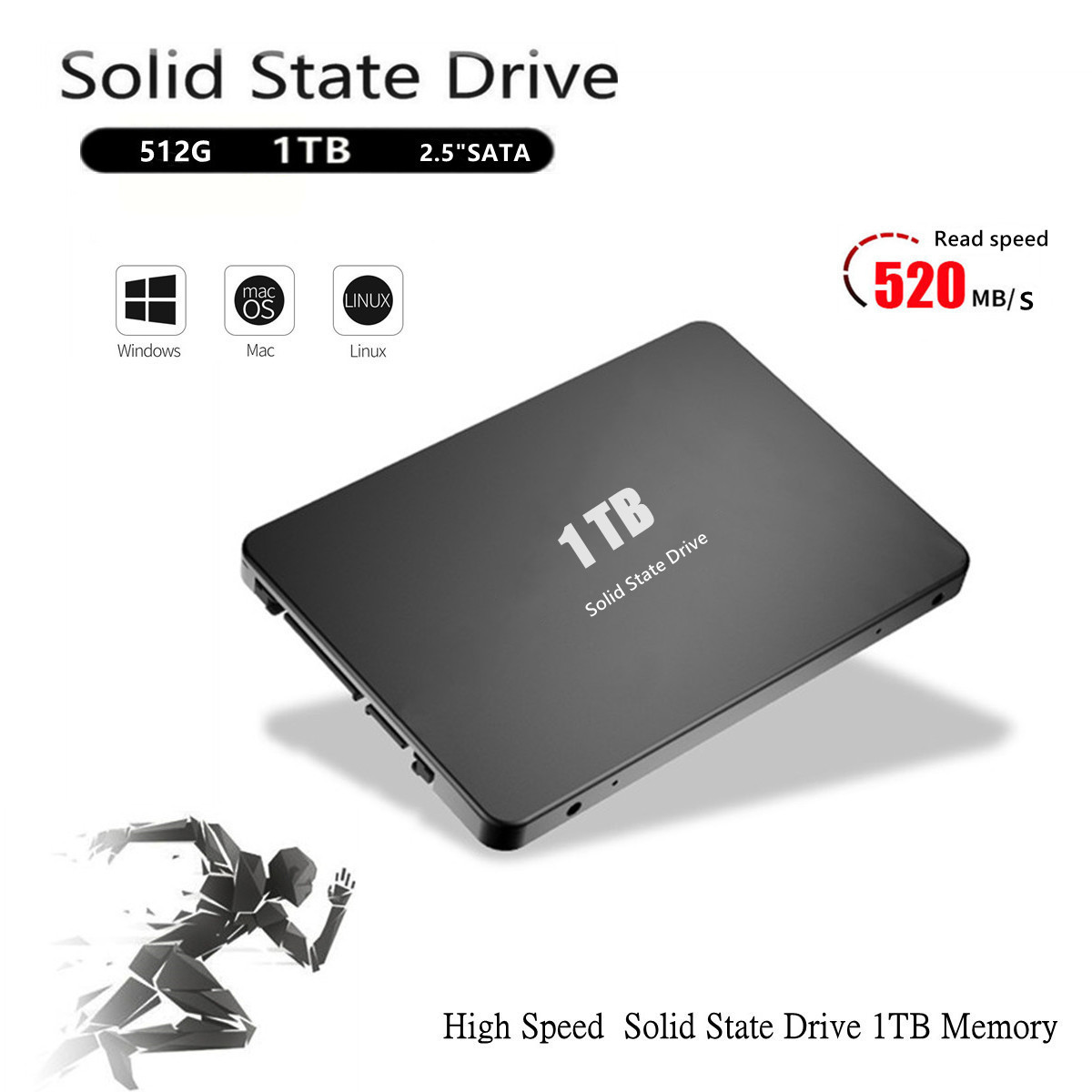 Wholesale 2.5 Inch Sata3 Hard Disk 128Gb 512Gb 1Tb 2Tb Hd Internal Solid State Drive Disco Duro Ssd Hard Drives For Pc Laptop