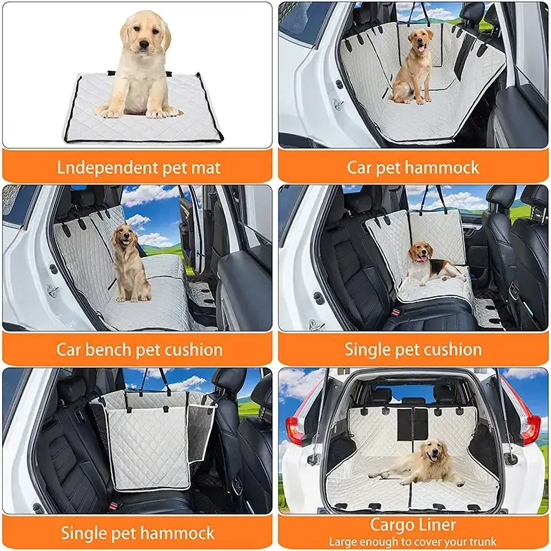 2023 Hot Selling Breathable Oxford Car Seat Covers Pet Waterproof Safety Pet Car Mat Pet Car Seat