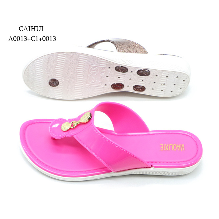 Beach ladies shoes,Outdoor plastic women shoes Wholesale,pe women slippers