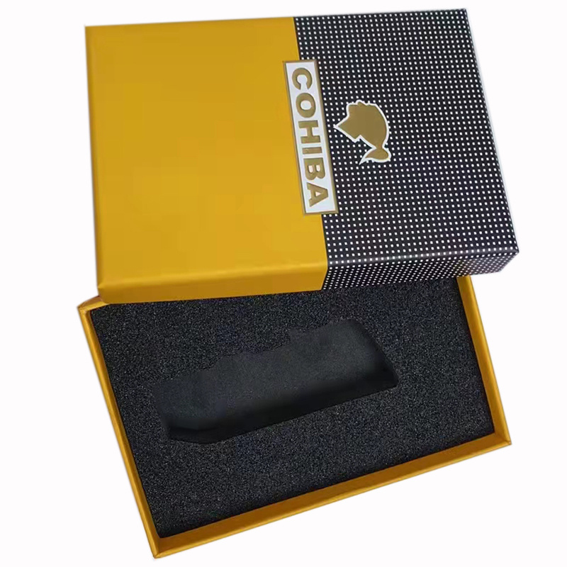 Customized gold foiled Luxury gift hair extensions Wigs paper boxes packaging black ribbon drawer box