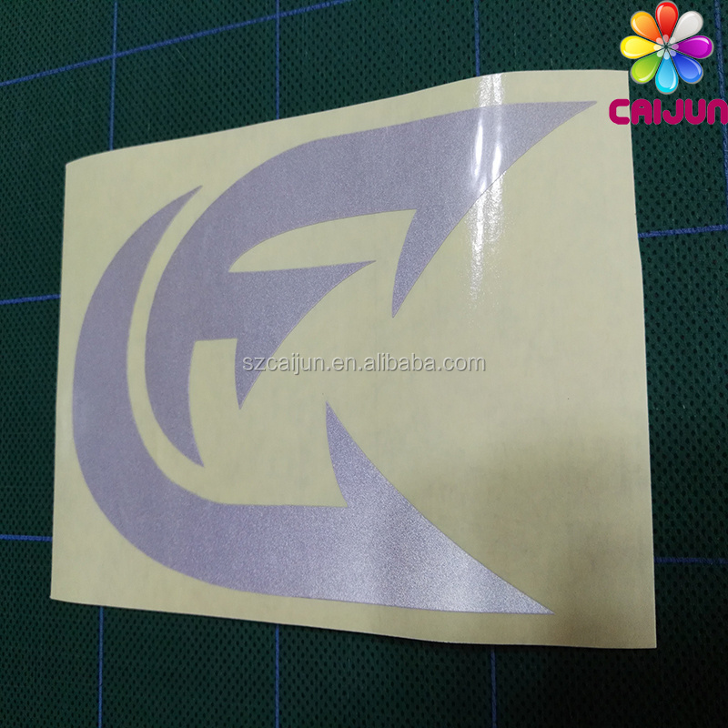 Customized glow in dark decal reflective die cut sticker