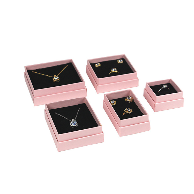 Custom Logo Available Eco-friendly Rigid Gift Paper Box For Jewelry Earrings Rings Bracelets Packaging