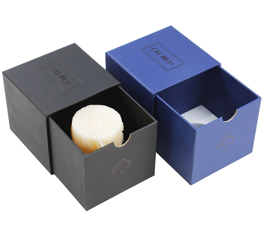 Customized Logo Rigid Cardboard Paper Packaging Cube Scented Candle Perfume Gift Box Packing Boxes for Small Business