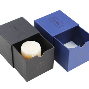 Customized Logo Rigid Cardboard Paper Packaging Cube Scented Candle Perfume Gift Box Packing Boxes for Small Business