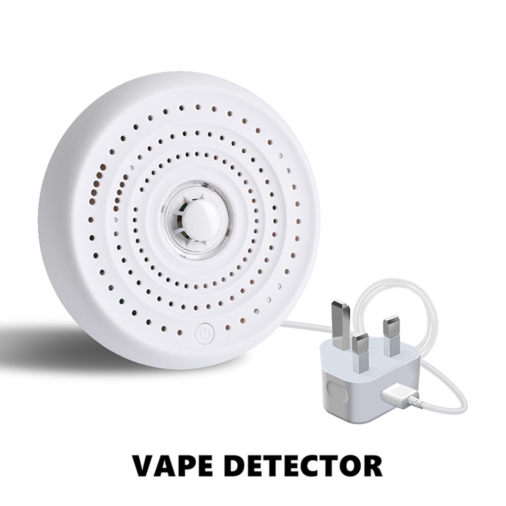 Tuya WiFi Vaping Detector PM2.5 Smoke Detector Noise Detection and Keyword Sense cigarette smoking detectors