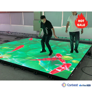 Full Color Interactive Stage Tile P3.91 3.91mm 500X500mm Panel Screen Interaction Led Display Video Wall For Dance Floor