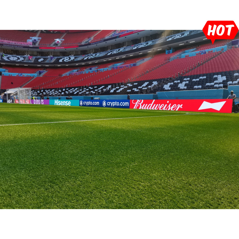 Outdoor Waterproof Large Soccer Football Field Electronic Advertising Stadium Perimeter Board P10 Led Screen Display For Pitch