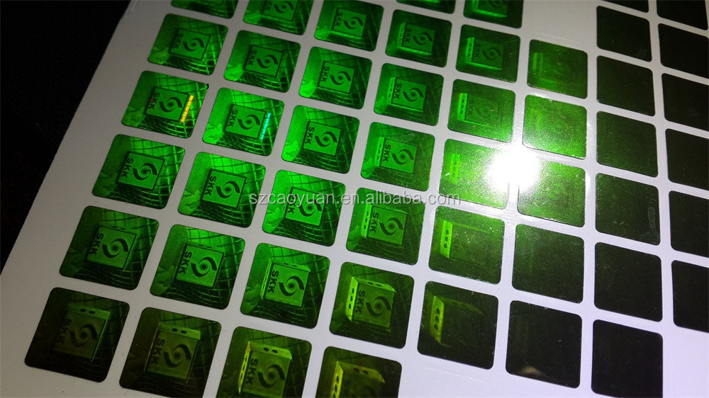 High Quality Customized Colorful Hologram Laser Stickers