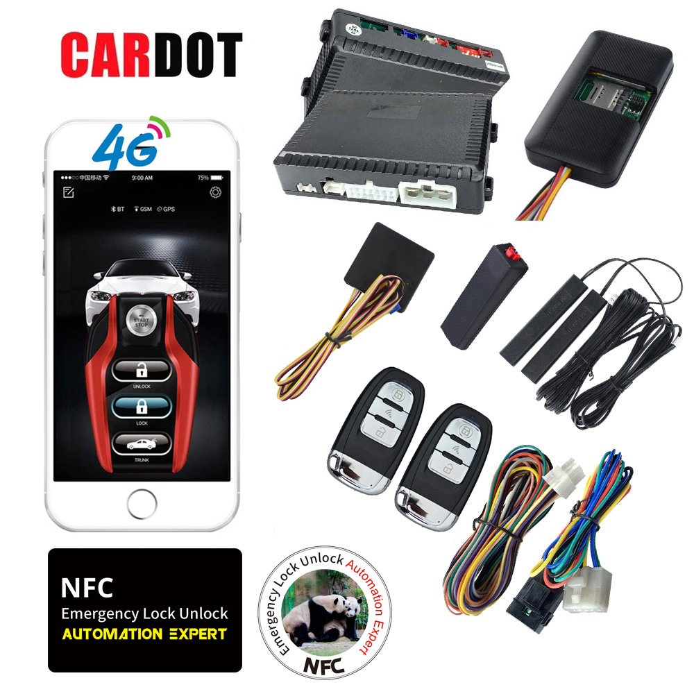 Drop Shipping KOL Cardot Nfc Best One Way Remote Push Engine Start Stop Button to ignition Car Alarm