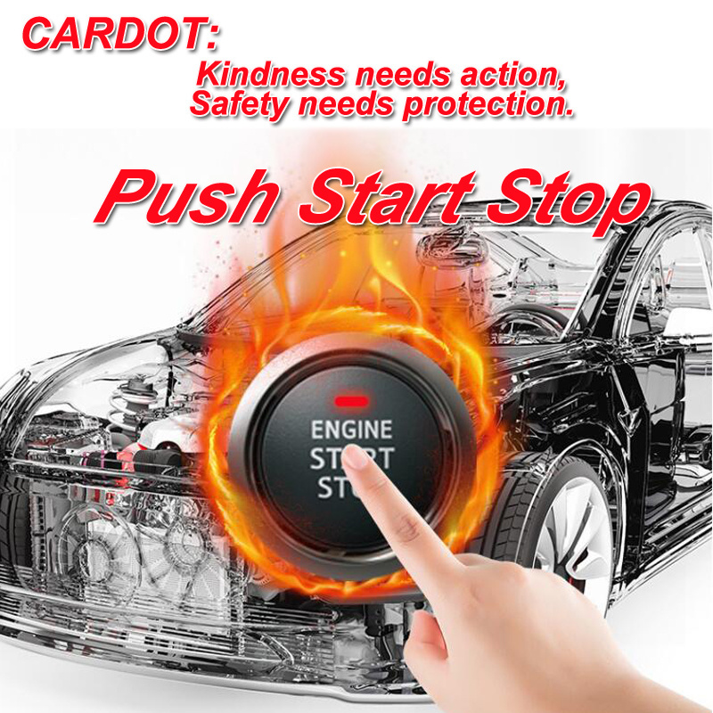 Drop Shipping KOL Cardot  Start Stop  Car Alarm System Anti-Hijacking One Way Universal Remote Control  Car Alarm