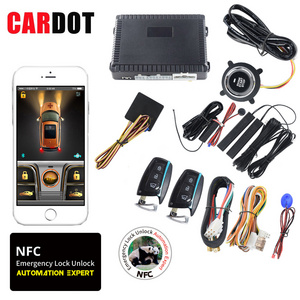 Drop Shipping KOL Multifunction NFC Keyless Entry Remote Starter Keyless Go Engine Start Stop Car Alarms System