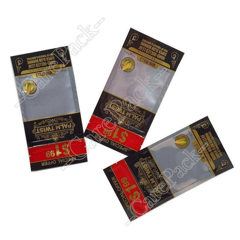 Mylar Foil Packaging Reusable Die Cut Natural Three Side Seal Bags Aluminum Foil Waterproof Custom Printed Leaf Bags