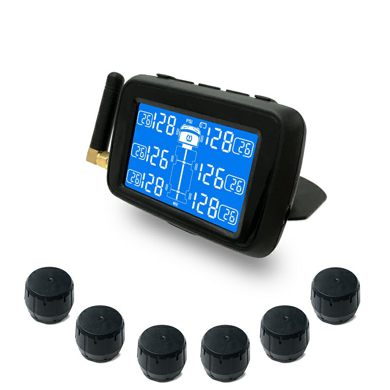 CAREUD Wireless TPMS Tire Pressure Monitoring System Temperature Monitor For RV Caravan Internal External Sensor