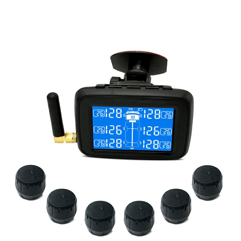 CAREUD Wireless TPMS Tire Pressure Monitoring System Temperature Monitor For RV Caravan Internal External Sensor