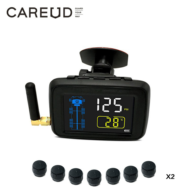 TPMS Factory 199Psi External Sensor  Tire Pressure Monitoring System for RV Truck Trailer Bus 6 8 10 12 14 16 18 22 Wheels