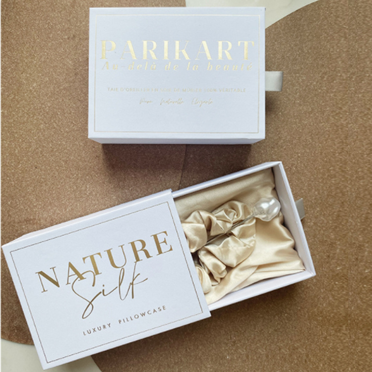 OEM Custom logo printing plain drawer paper box slide out match drawer cardboard paper gift jewelry packaging box