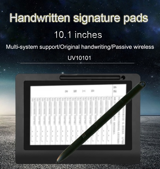 Portable 10.1 inch intelligent signature pad with original handwriting wireless pen LCD writing screen graphic drawing pad