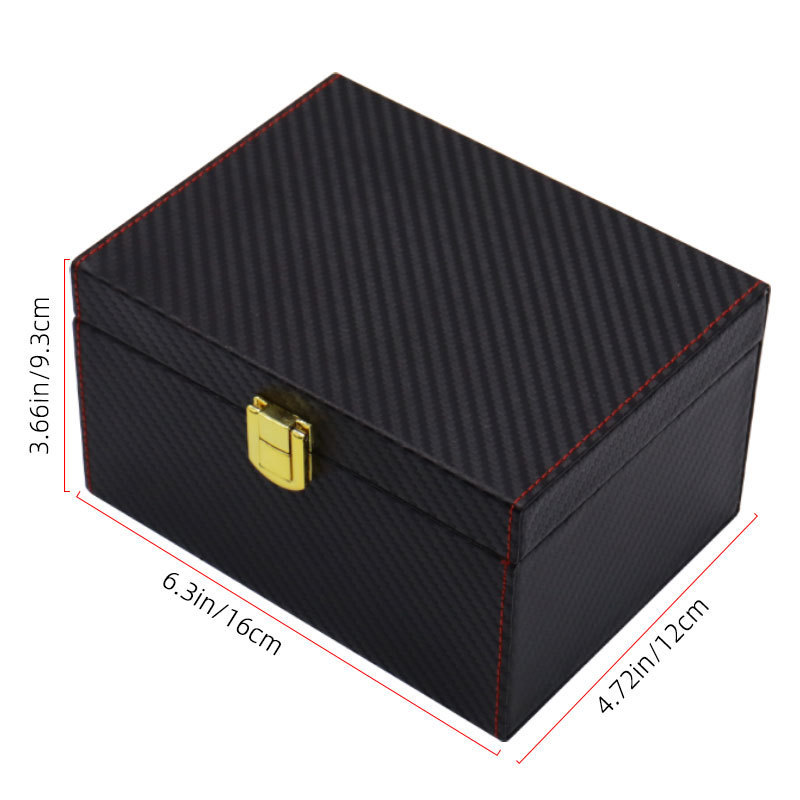 PU Leather RFID Blocking Boxs Anti-Theft Car Key Signal Blocker Box For Keyless Protector Security Faraday Box