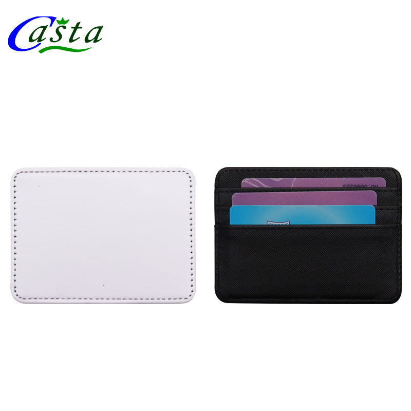 High Quality Custom Women Mens Business Wallet OEM Wholesale Sublimation Blank Leather Card Holder