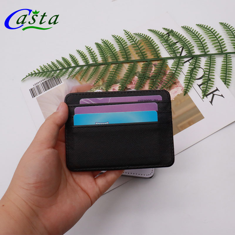 High Quality Custom Women Mens Business Wallet OEM Wholesale Sublimation Blank Leather Card Holder