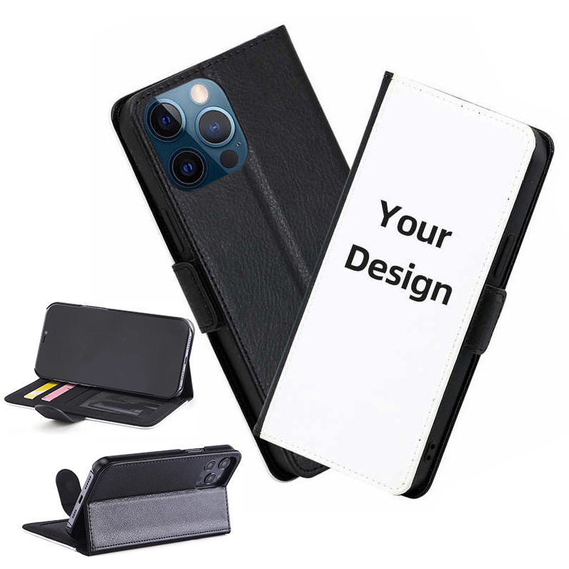 For Iphone 14 Phone Case Luxury Multifunction Magnetic Pu Leather Blank Sublimation Wallet Flip Phone Cases